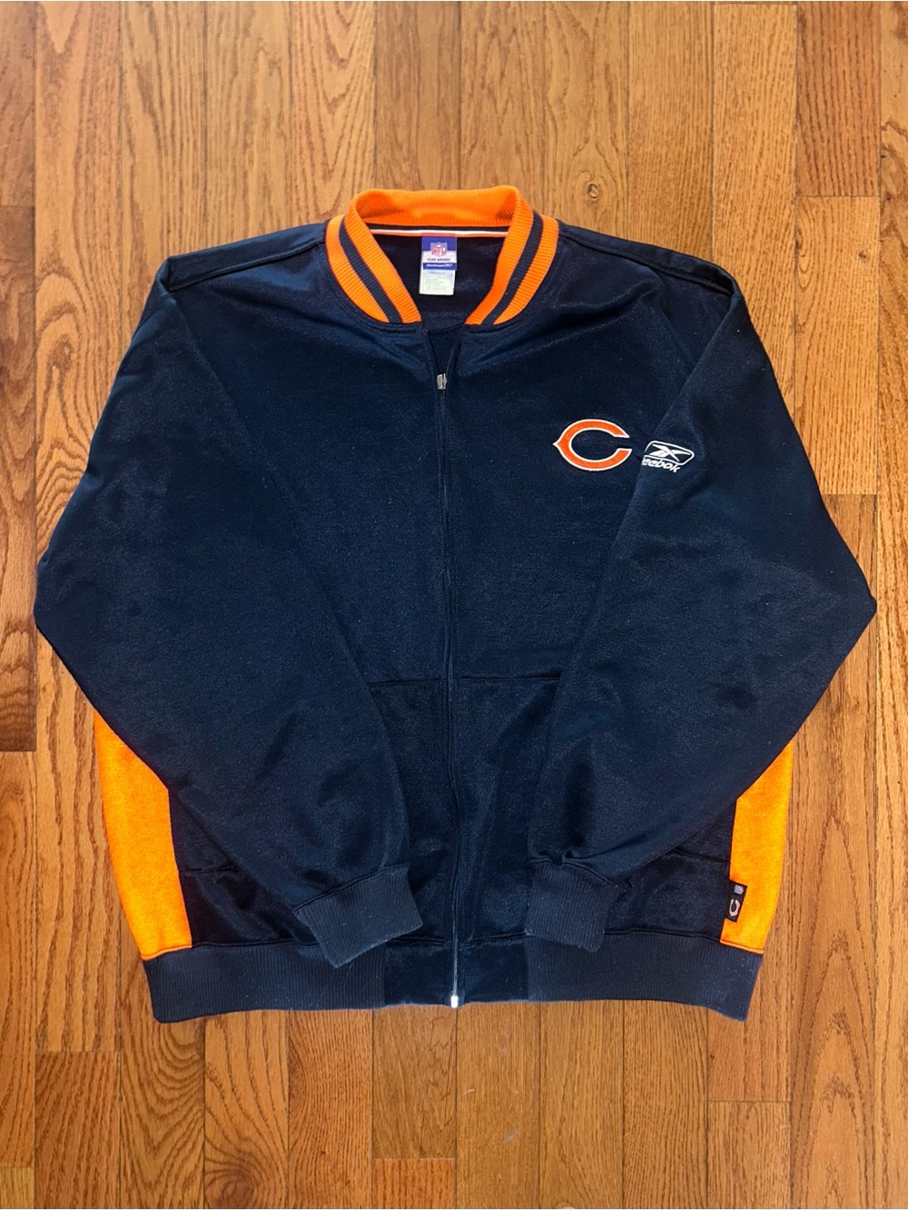 Chicago Bears Reebok Team Apparel Vintage Jacket Size 2XL